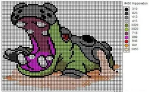 Pixelated Hippowdon Wallpaper