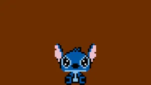 Pixelated Stitch Graphic Wallpaper