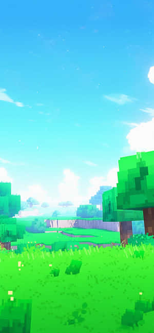 Pixelated_ Virtual_ Landscape Wallpaper