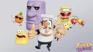 Pizza Tower Characters Showcase Wallpaper