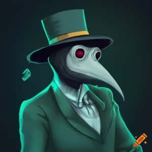 Plague Doctorin Top Hat Wallpaper