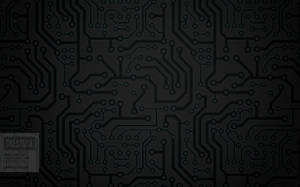 Plain Black Shades Circuit Board Wallpaper