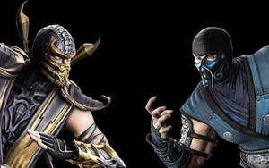 Plain Mortal Kombat Scorpion Vs Sub Zero Wallpaper