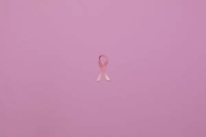 Plain Pink Ribbon Breast Cancer Awareness Wallpaper
