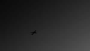 Plane Desktop Dark Sky Wallpaper