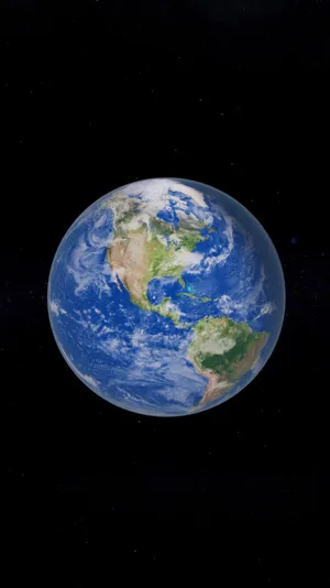 Planet Earth In The Outer Space Wallpaper