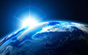 Planet Earth Sun Wallpaper