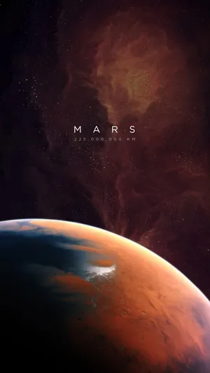 Planet Mars Space Texture Wallpaper