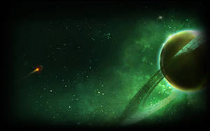 Planet Saturn Civilization Beyond Earth Wallpaper