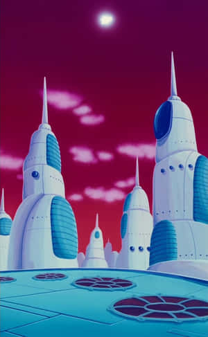Planet Vegeta Cityscape Wallpaper