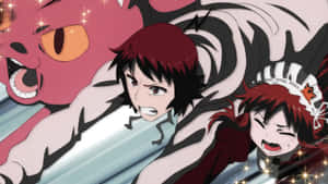 Planet With Epic Battle Scene Wallpaper