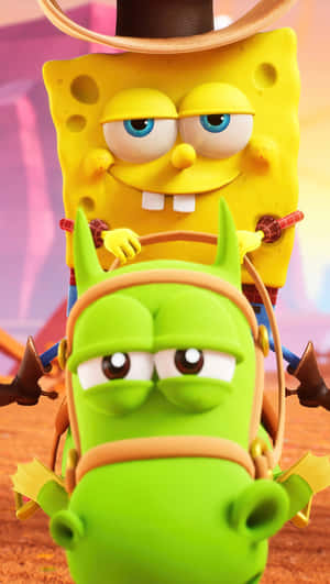 Plankton And Mr. Krabs - The Worst Of Enemies Wallpaper