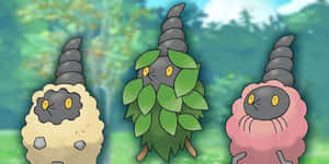 Plant Sandy And Trash Burmy Wallpaper