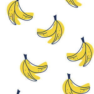 Plantain White Doodle Wallpaper