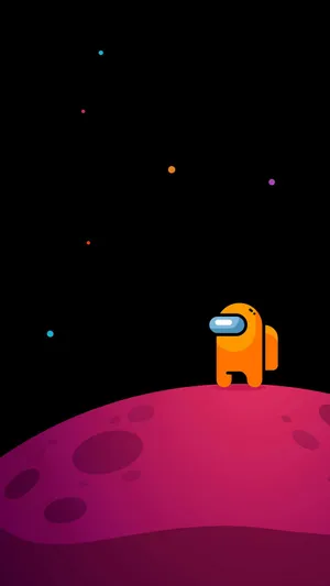 “play Among Us On Your Phone” Wallpaper