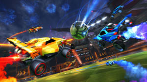 Play The Most Exciting Rocket League Game In Hd Wallpaper