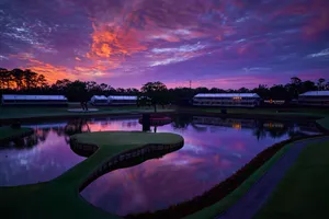 Players Championship Sunrise Over Golf Course Wallpaper