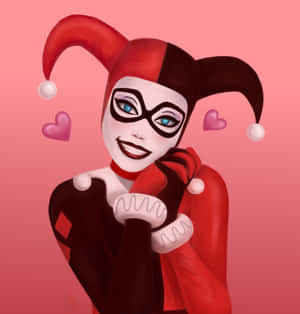 Playful And Mischievous: Classic Harley Quinn Wallpaper