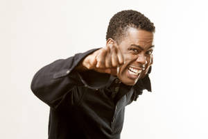 Playful Chris Rock Wallpaper