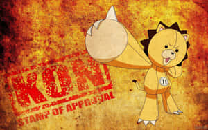 Playful Kon From Bleach Anime Series Wallpaper