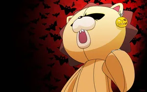 Playful Kon Plush Toy From The Bleach Anime Series. Wallpaper