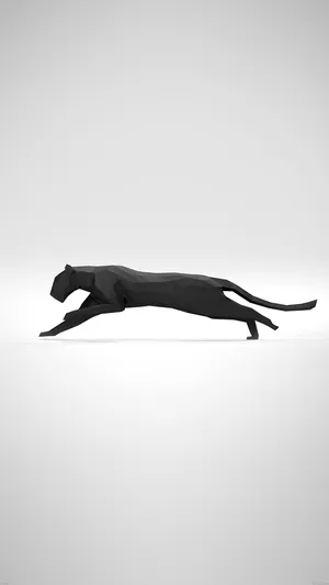 Playful Minimalist Animal Art Wallpaper