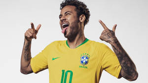 Playful Neymar 4k Wallpaper