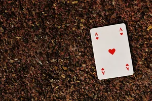 Playing Cards Ace Of Hearts Wallpaper
