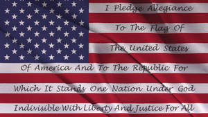 Pledge Military American Flag Wallpaper