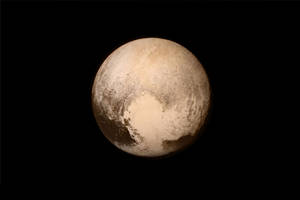 Pluto With Sepia Filter Wallpaper