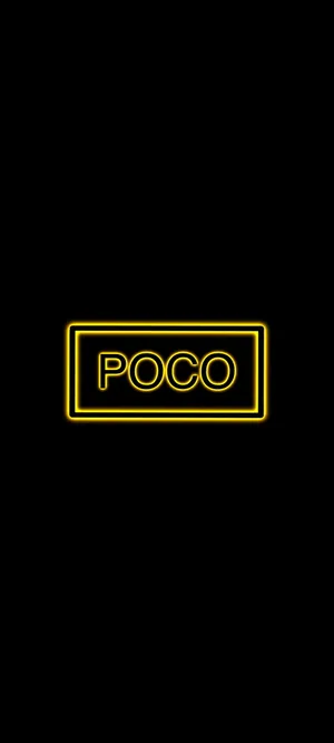Poco X2 Yellow Font Wallpaper