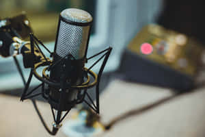 Podcast Studio Microphone Wallpaper