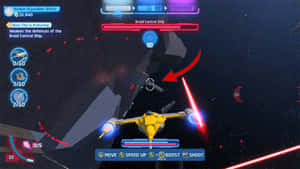 Podracing Thrills: High-speed Action In The Star Wars Universe Wallpaper