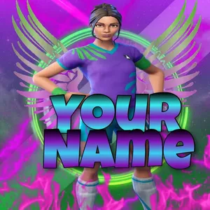 Poised Forntinite Girl Wallpaper