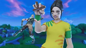 Poised Fortnite Lady Puppet Wallpaper