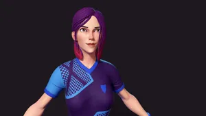 Poised Fortnite Serious Face Wallpaper