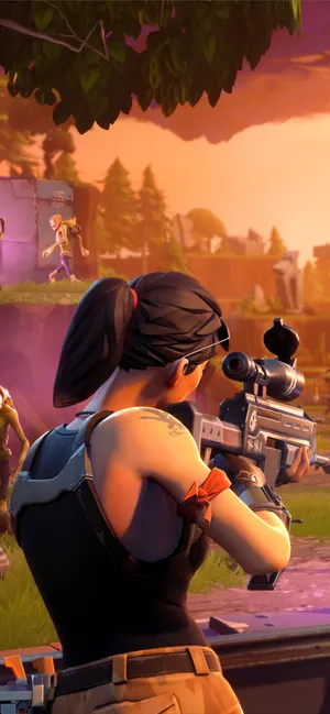 Poised Fortnite Shooter Wallpaper