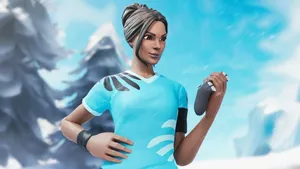 Poised Iced Fortnite Skin Wallpaper