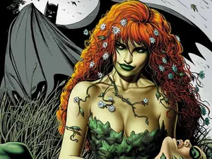Poison Ivy Comic Art Wallpaper