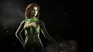 Poison Ivy Fierce Stance Wallpaper