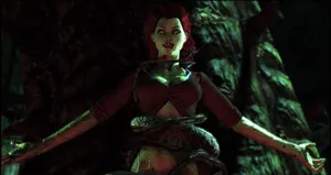 Poison Ivy Green Empress Wallpaper