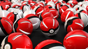 Pokeball Array Desktop Wallpaper Wallpaper