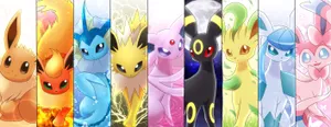 Pokemon - A Collection Of Different Pokemon Characters Wallpaper