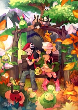 Pokemon Aesthetic In The Sinnoh Region Wallpaper