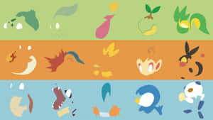 Pokemon Aesthetic Species Vector Illustration Wallpaper