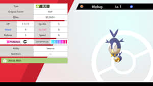 Pokémon Blipbug Statistics Wallpaper