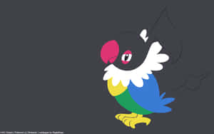 Pokémon Chatot In Black Wallpaper