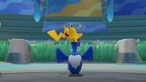 Pokémon Cramorant And Pikachu Wallpaper