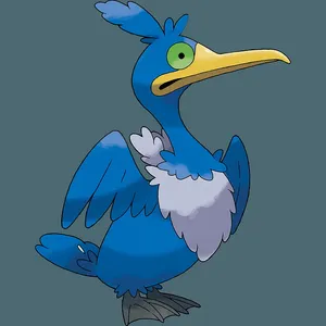 Pokémon Cramorant In Gray Wallpaper