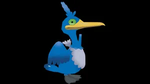 Pokémon Cramorant In Solid Black Wallpaper